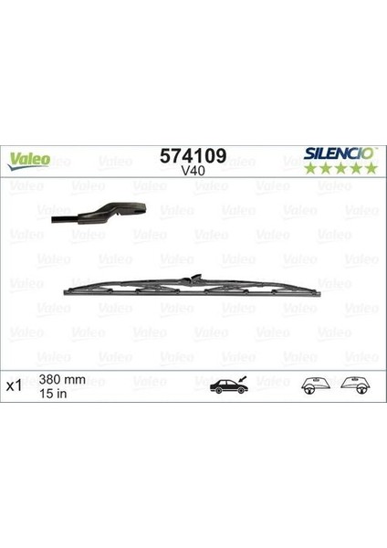 574109 Silecek 400MM X1 Fıesta Pajero