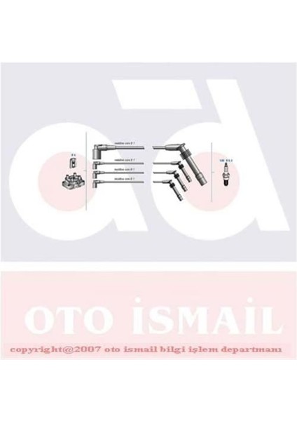 7818 Doduco Bujı Kablosu Astra F Vectra A B Corsa B Combo