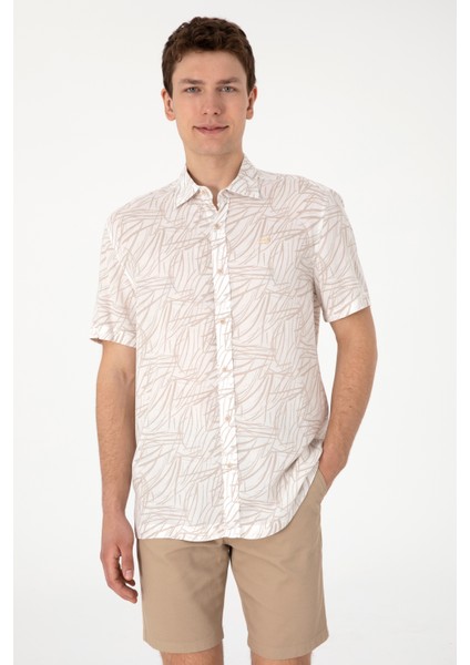 Erkek Taş Gömlek Kısa Kollu 50300434-VR049