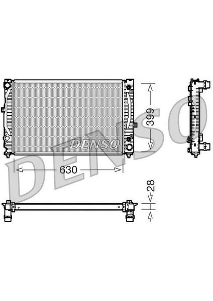 DRM02031 Radyatör Vw Passat/ A4 / A6 2.4-2.5-2.8 V6 Otom