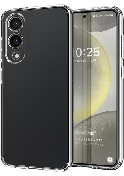 Samsung Galaxy S25 Edge Kılıf Transparent Soft Şeffaf