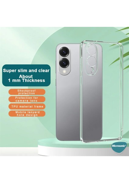 Samsung Galaxy S25 Edge Kılıf Transparent Soft Şeffaf