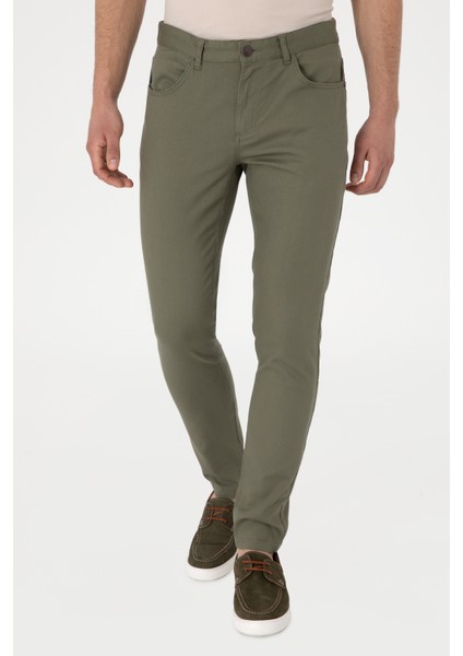 Erkek Koyu Haki Pantolon (Kanvas-Chino) 50309119-VR111 fiyatları