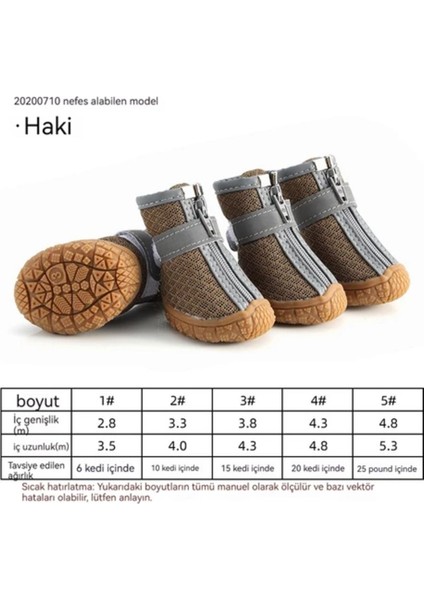 Luxury Huanmei Yeni Nefes Alabilen Kaymaz ve Aşınmaya Dayanıklı Evcil Hayvan Ayakkabıları 1 Adet modelleri
