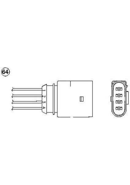 90209 Oksijen Sensörü (Yenı Kod) Lambda Sondası Golf Iv 1,6 Akl 98-06
