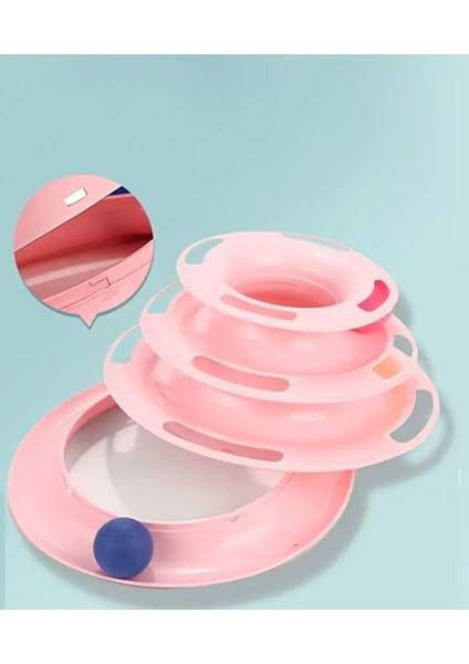 Toplu Yuvarlak Kedi Oyuncağı Kedi Eğlencesi , 3 Katlı Kedi Oyuncağı modelleri