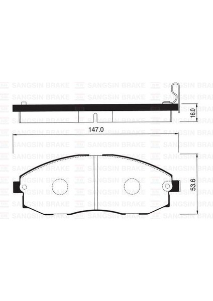 Sangsıng SP1099 Fren Balatası Ön Starex 2.4ı 2.5d 97- 2.4ı 2.5tcı 2.5 Crdı 98-H1 2.4 Mpı 4WD-2.5 D Td-2.5 Tcı GDB3201 x