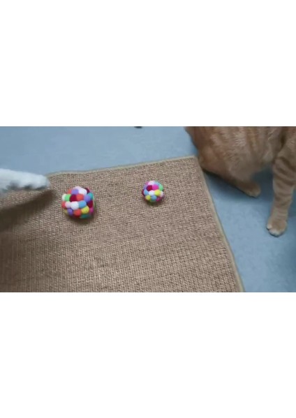 Büyük Boy Zilli Ponpon Kedi Oyun Topu (Catnip Otu , Kedi Nanesi Hediye ) fiyatları