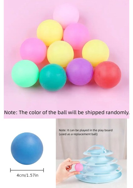 Renkli Kedi Plastik 4 cm Oyun Topları 20 Adet indirimleri