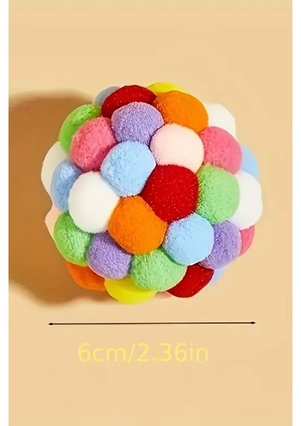 Kedi Oyun Topu Ponponlu ve Kendinden Sesli Kedi Egzersiz Oyuncağı Evcil Hayvan Hareket İçin Oyuncak indirimleri