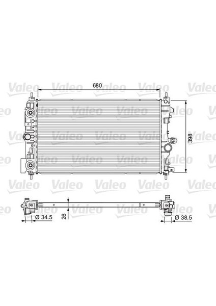 701733 Radyatör Opel Zafira Tourer C