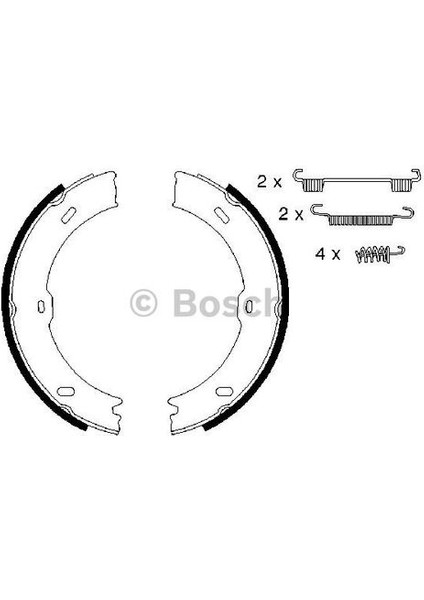 986487720 El Fren Balatası Crafter 06- / Sprinter 06- 180X25