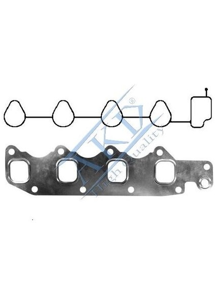 13185000 Manifold Conta Takımı Emme-Egzoz 1.2 8V Aveo 96325689-13185000