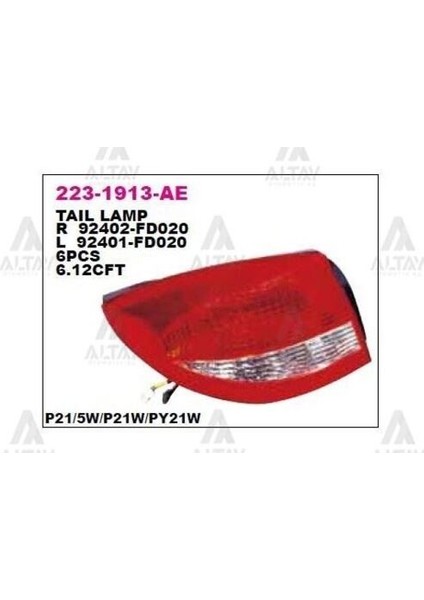 2231913RAE Stop Lambası Sağ Kia Rio 03-
