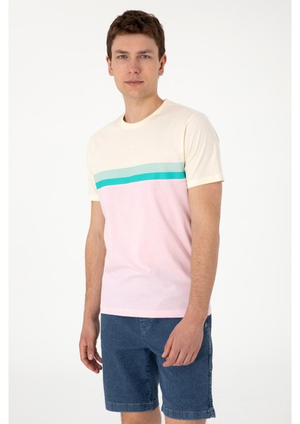 Erkek Açık Pembe Tişört 50306899-VR078 modelleri