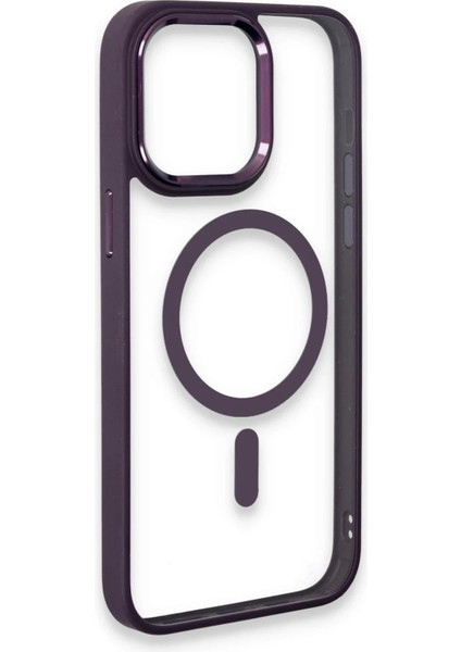 Iphone 15 Pro Kılıf Room Magneticsafe Silikon - Derin Mor Nrmsa