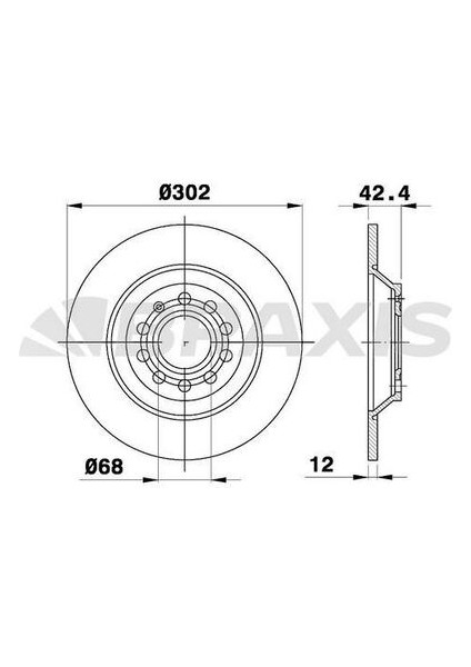AE0539 Arka Fren Disk Aynası A6 Allroad 4fh 2.7 Tdı Quattro 3.0 Tdı Quattro 07-10 4F0615601G