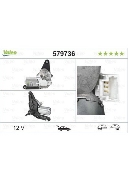 579736 Silecek Motoru Arka Clıo Iı 00-05