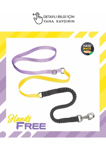 Luxury Eller Serbest Gezdirme Kayışı Hands Free Leash Gezdirme Tasması 1 Adet