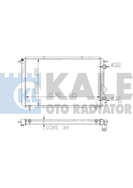 Oto Radyatör 0552521AB Su Radyatörü Espace 2.1 Turbo D 2.2 Rn Rt Rxe Quadra Al Pl Brz