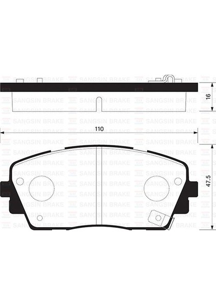 Sangsıng SP1405 Fren Balatası Ön Picanto 11-