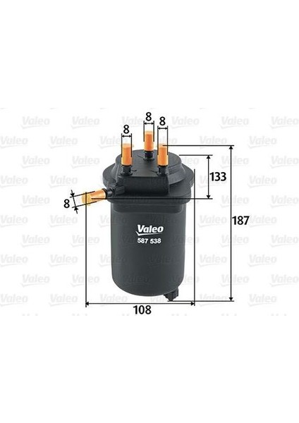 587538 Yakıt Filtresi (Mazot) Renault Clıo Iı 1.5 Dcı