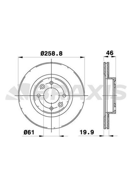 AE0441 Ön Fren Disk Aynası Havalı Espace 2.0 2.0ı 2.1 2.1td 86 91 R25 2.0 2.1d 2.1td 2.2 84 91 7701204283