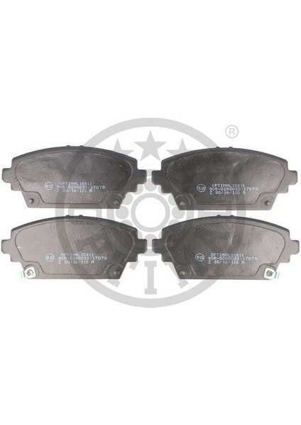 Optımal BP10311 Fren Balata Seti Diskli Fren Accord Vıch-Ck-Cg -Accord Vı Aerodeckcf -Accord Vı Hatchbackch-Cl Mg: