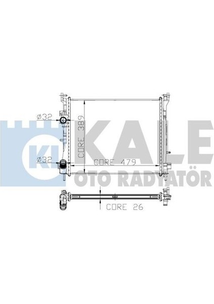 Oto Radyatör 0528351AB Su Radyatörü Clıo Iı Symbol 01- 1.5 Dcı mt Ac/nac Clıo Thalia I 01- Iı 08- 1.5 Dcı Clıo Symbol Iı 08- 1.5 Dcı 479X414X27