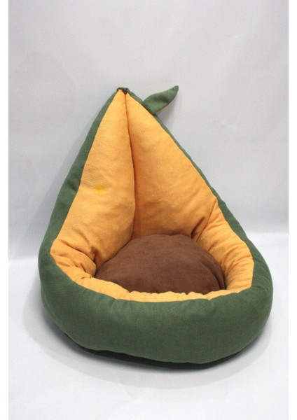Luxury Kedi ve Köpek Yatağı Avokado - (50X50 Cm) - Kedi ve Küçük Irk Köpek Yatağı 1 Adet