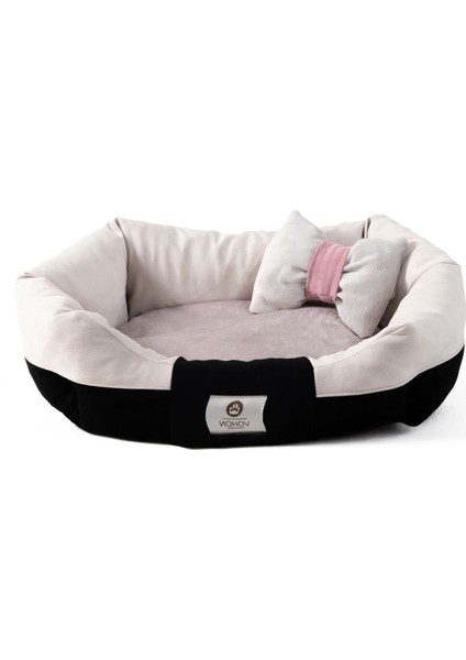Luxury Elips Deluxe Seri Ultra Soft Yıkanabilir Iç Mekan Kedi ve Köpek Yatağı (50*40) Small 1 Adet