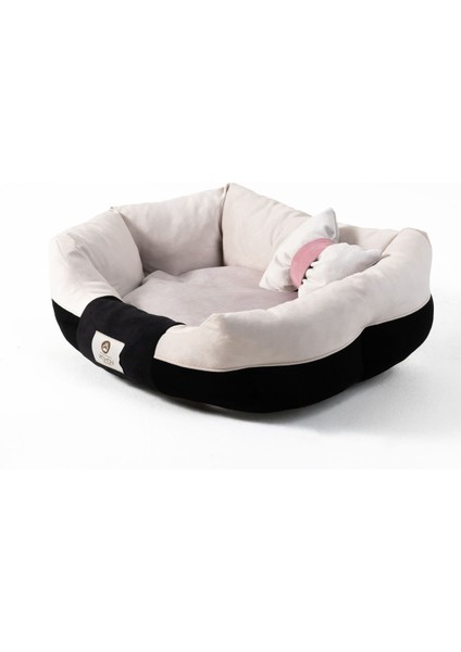 Luxury Elips Deluxe Seri Ultra Soft Yıkanabilir Iç Mekan Kedi ve Köpek Yatağı (50*40) Small 1 Adet