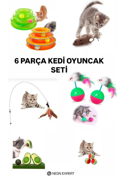 Luxury Kedi Oyuncak Seti 6 Parça 1 Adet