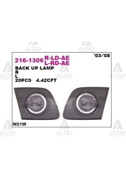 2161306LLDAE Bagaj Stop Lambası Sol Mazda 3 Serisi Sedan 03-08