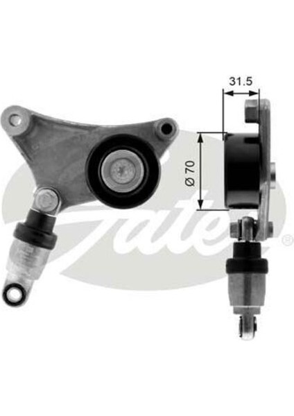 T38216 V Kayış Gergi Rulmanı Avensis Amortisörlu