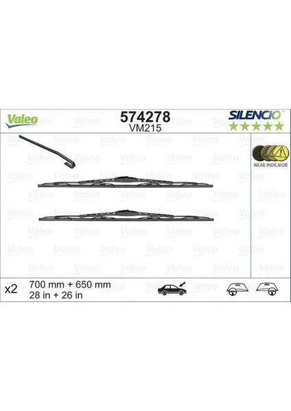 574278 Silecek Sılencıo 68 + 65×2 VM215 Ford Galaxy -=01 11