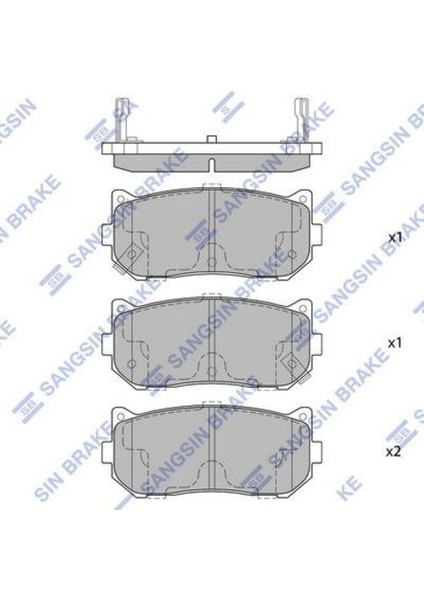 g SP1079R Fren Balatasi Arka Kia Carens Ii 1.6 1.8 2.0 Crd 517705065