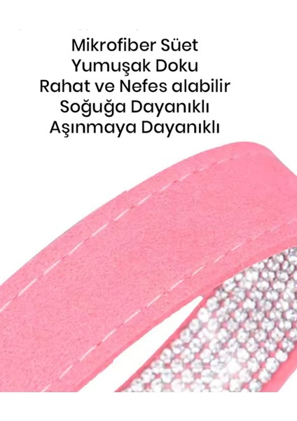 Luxury Degrade Full Taş Kaplama Kedi-Köpek Tasması Beden:s-A.pembe 1 Adet