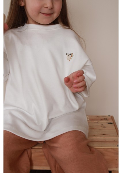 Koala Nakışlı Oversize T-Shirt
