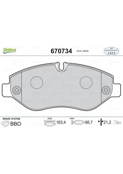 670734 Ön Balata Daıly Iıı 2.3-3.0 06- (3.5 Ton Üzeri)