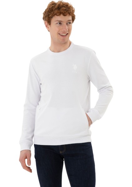 U.s. Polo Erkek Slim Fit O Yaka Spor Sweatshırt 1823935 Gour