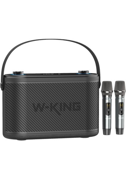 W-Kıng H10 Bluetooth Hoparlör, 240W Karaoke Makinesi Boombox, 24 Saate Varan Çalma Süresi, Rec/mikrofon/gitar/aux/ Ses Bombası