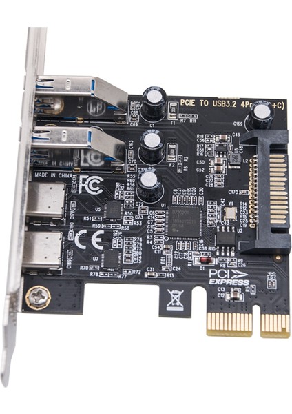 Type C USB 3.2 Gen1 5gbps Pcıe Kart Adaptörü Pcı Express Kartı (Yurt Dışından) indirimleri
