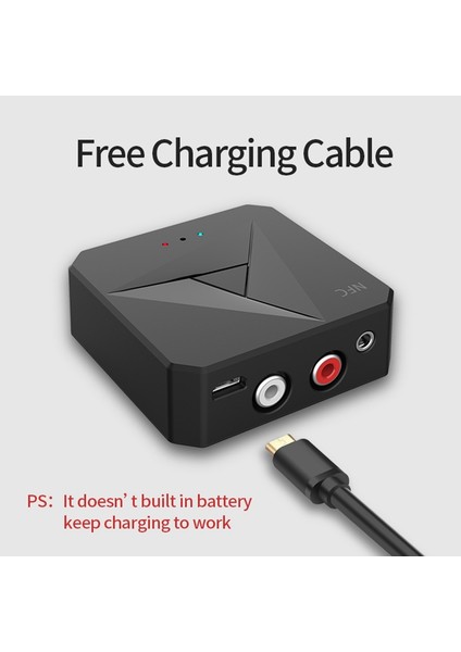 Nfc Bluetooth Alıcı Verici Bt 5.0 Adaptörü 3,5 mm Rca Arayüzü (Yurt Dışından) indirimleri