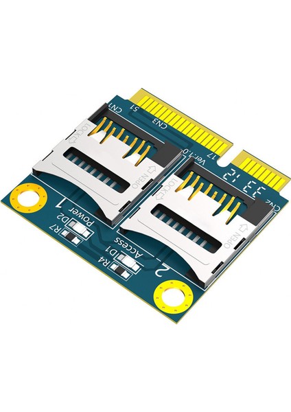 Mını Pcıe - 2 Micro-Sd Adaptör Kartı Mını Pcıe - Çift Tf Modülü (Yurt Dışından)
