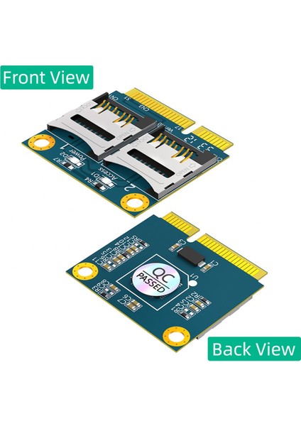 Mını Pcıe - 2 Micro-Sd Adaptör Kartı Mını Pcıe - Çift Tf Modülü (Yurt Dışından)