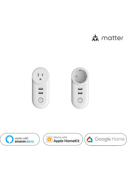 Homekit Alexa Google Home Smartthings Eu Fişi Için Akıllı USB Soketi (Yurt Dışından)