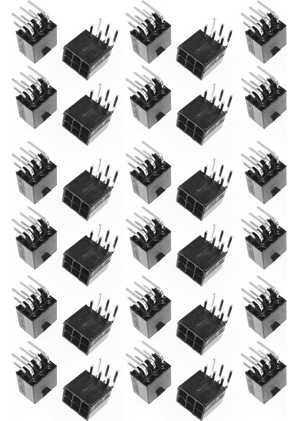 30 Adet Güç Konnektörü 4.2mm 6p Dişi Soket 2X3P Kavisli Iğne (Yurt Dışından)