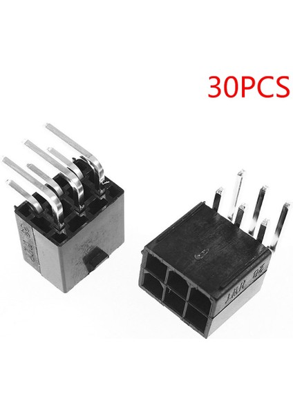 30 Adet Güç Konnektörü 4.2mm 6p Dişi Soket 2X3P Kavisli Iğne (Yurt Dışından) fiyatları