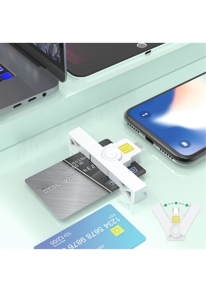 Telefon Dizüstü Bilgisayar B Için Cac Kart Okuyucu (Yurt Dışından)
